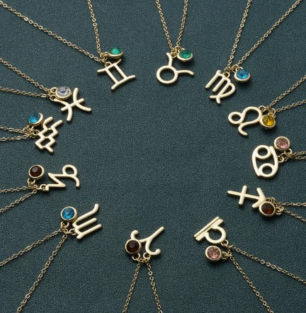 Sterrenbeeldketting met Geboortesteen